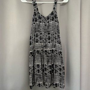 Black and White Casual Dress